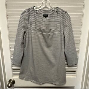 Who What Wear black white striped top XL